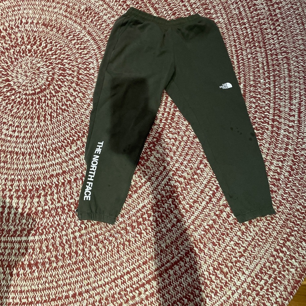 Green North Face Sweatpants